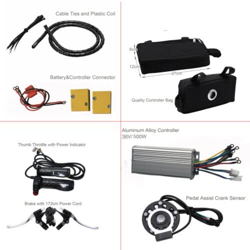 Electric Bike Conversion Kit 48V 1000W Rear Wheel Electric Bicycle Motor Conversion Kit E-bike Hub Motor 26"